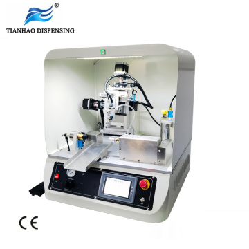 Máquina de recubrimiento de rosca de pegamento previa al recubrimiento con pantalla táctil para diferentes tornillos y recubrimiento de pernos